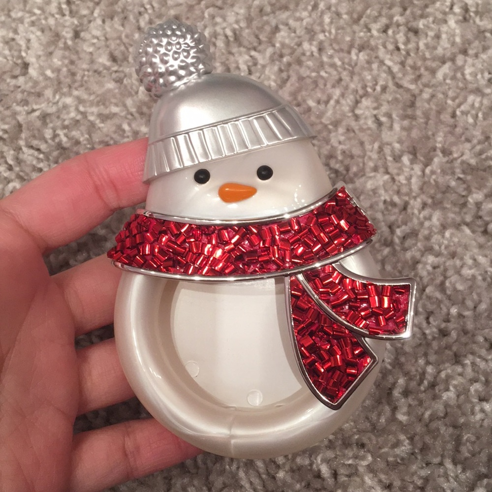EUC BBW Snowman Scentportable Clip